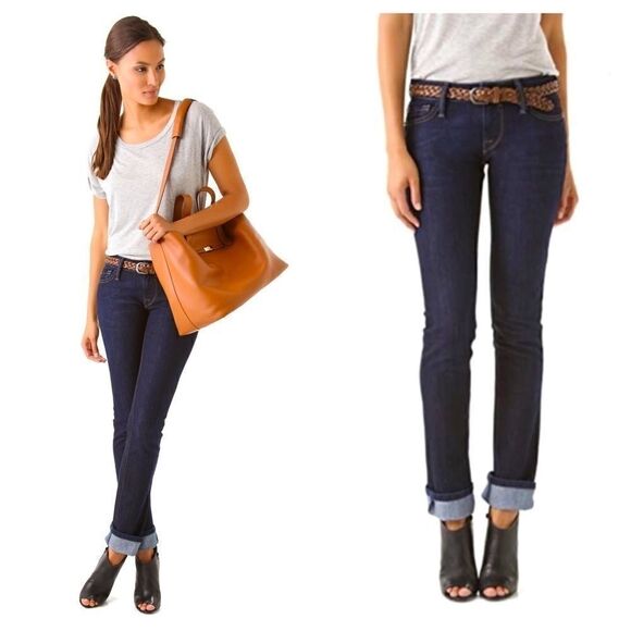 DL1961 Kate Slim Straight Leg Dark Denim Jeans - Picture 1 of 16